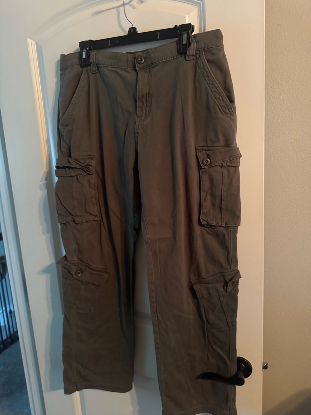 Women’s Olive Cargo Pants - Utility Style